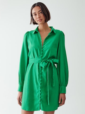 Robe Calli en vert : devant