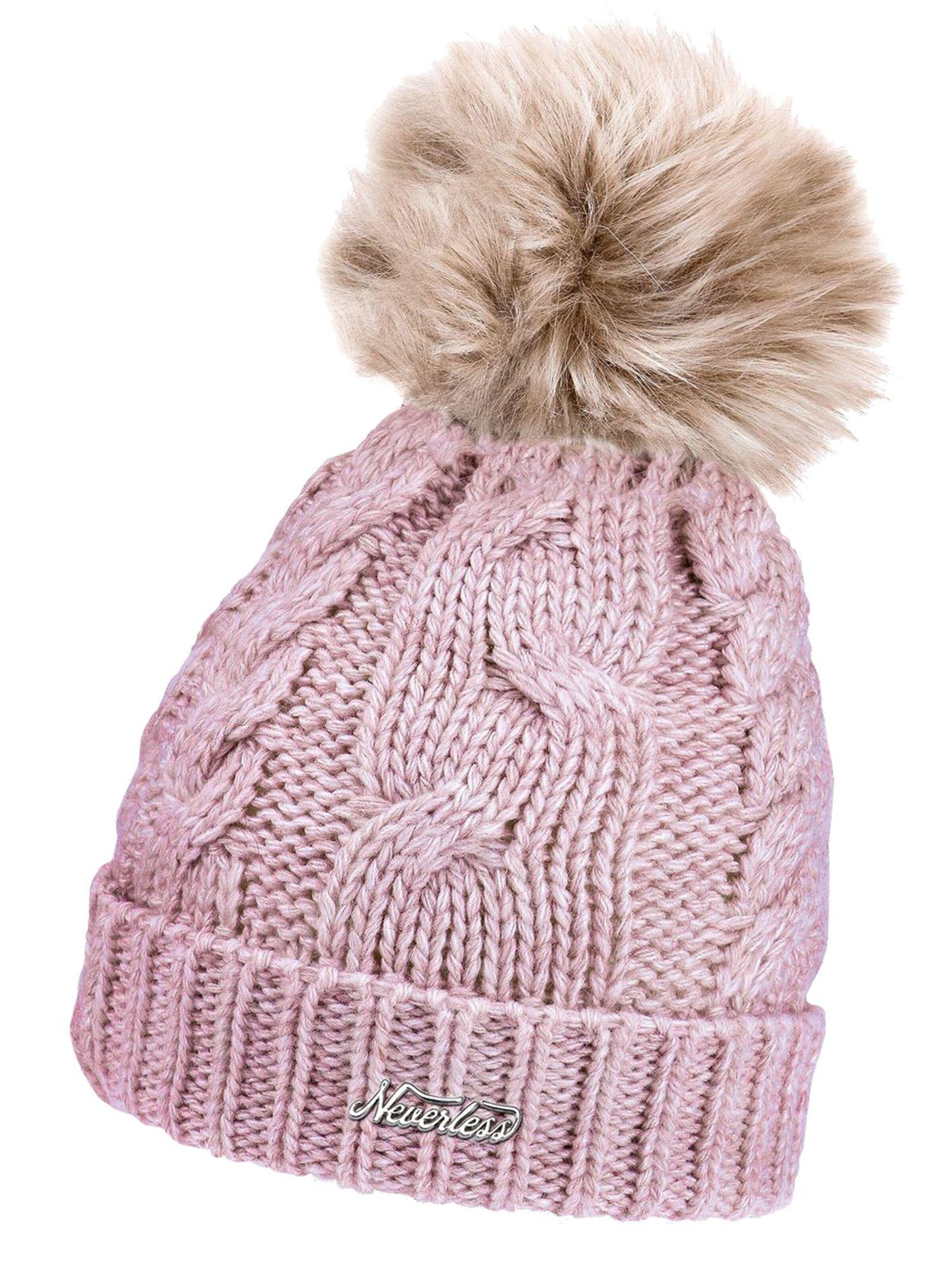 Neverless Beanie 'Model 36943' in Pink: front