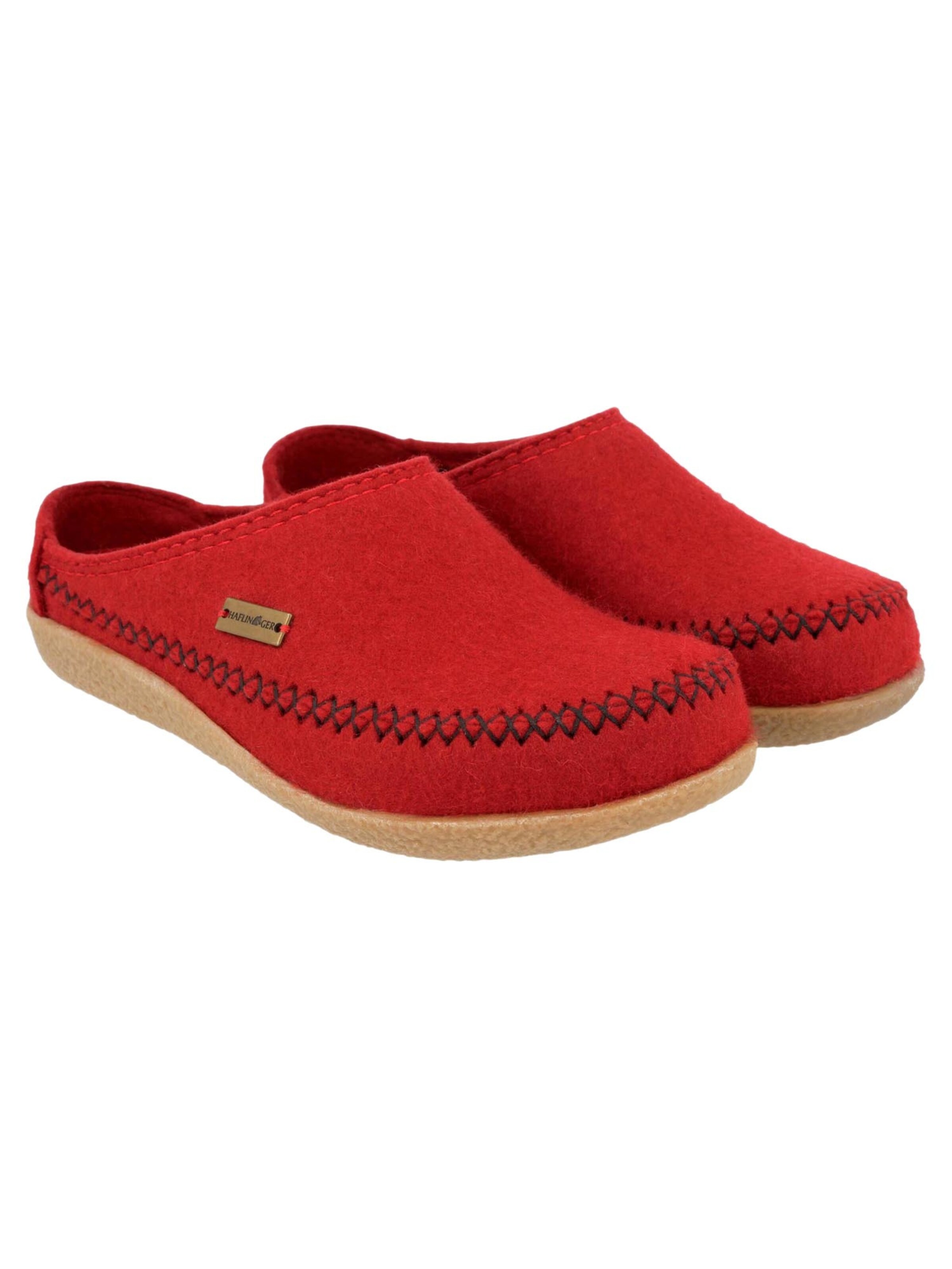 HAFLINGER Huisschoenen 'Blizzard Credo' in Rood