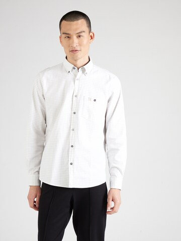 s.Oliver Regular fit Button Up Shirt in White: front