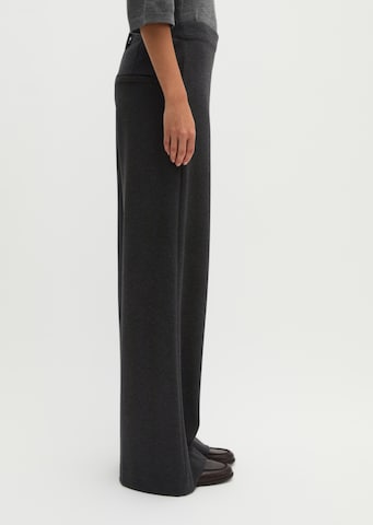 Marc O'Polo Wide leg Broek 'Model Margo' in Grijs