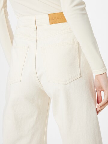 Monki Wide leg Jeans in White