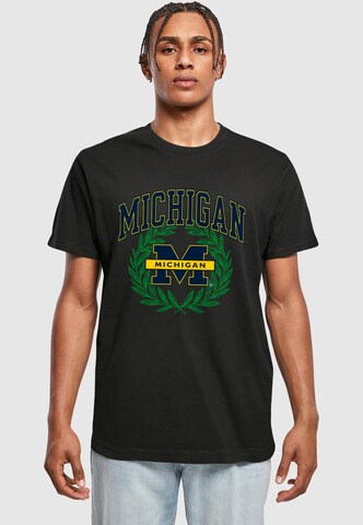 T-Shirt 'Michigan University - Michigan' Merchcode en noir : devant