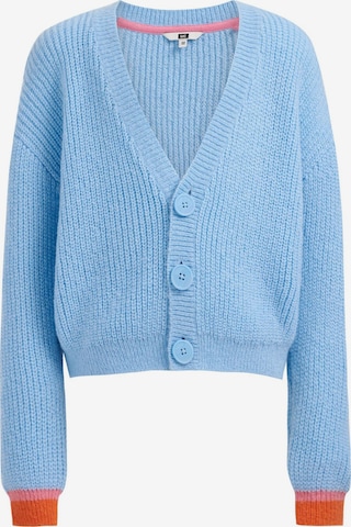 WE Fashion Knit cardigan in Blue: front