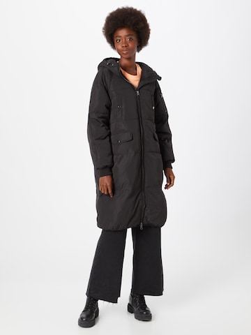 ICHI Zimní kabát 'BUNALA' – černá: přední strana
