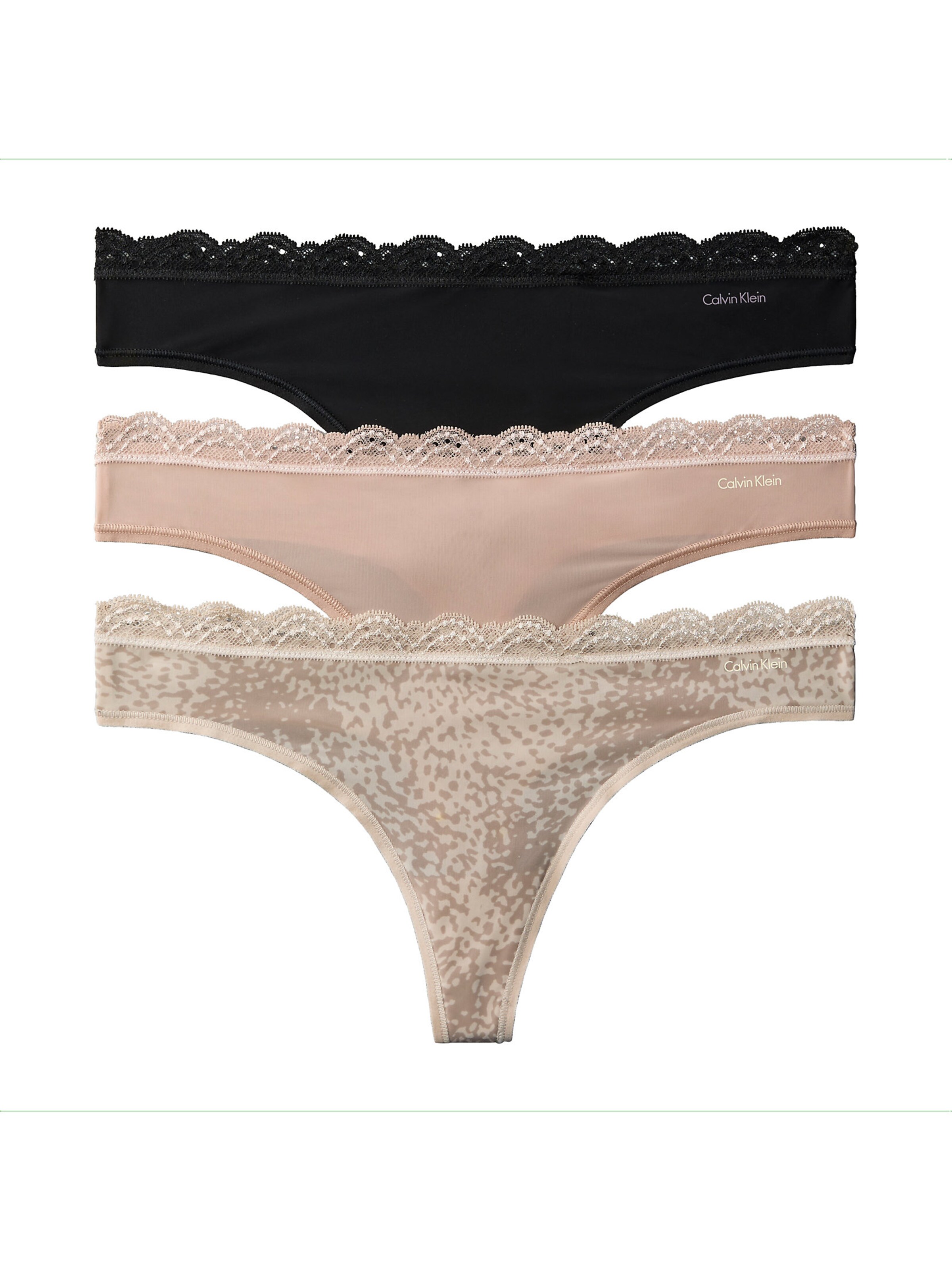 Calvin Klein Underwear String in Brown: front
