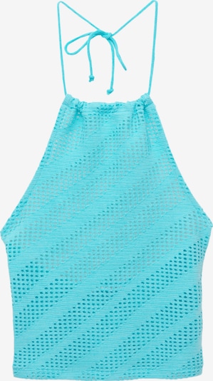 Pull&Bear Knitted Top in XS in Turquoise, Item view
