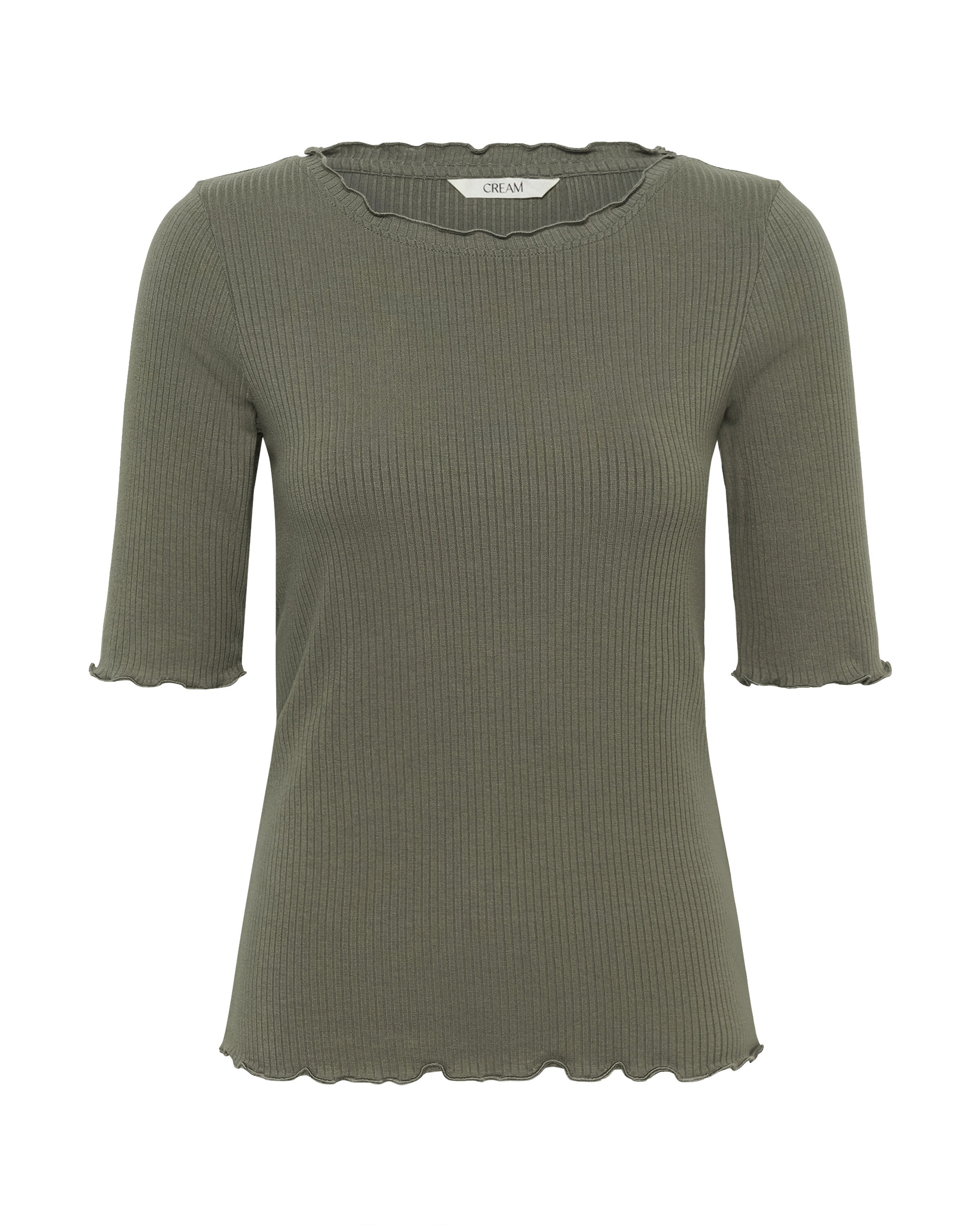 T-shirt 'CRRibba' Cream en vert : devant
