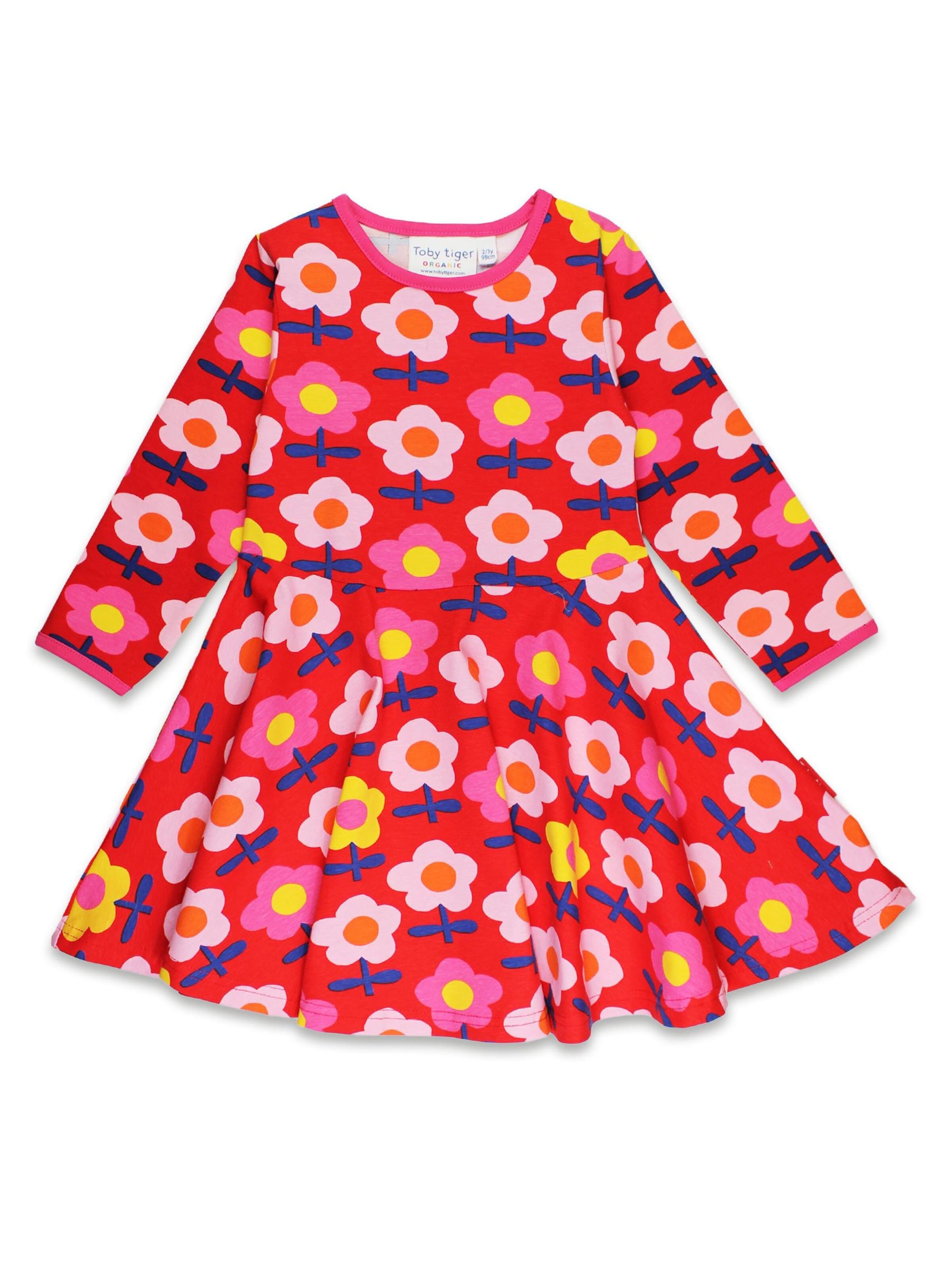 Toby Tiger Dress in Red: front