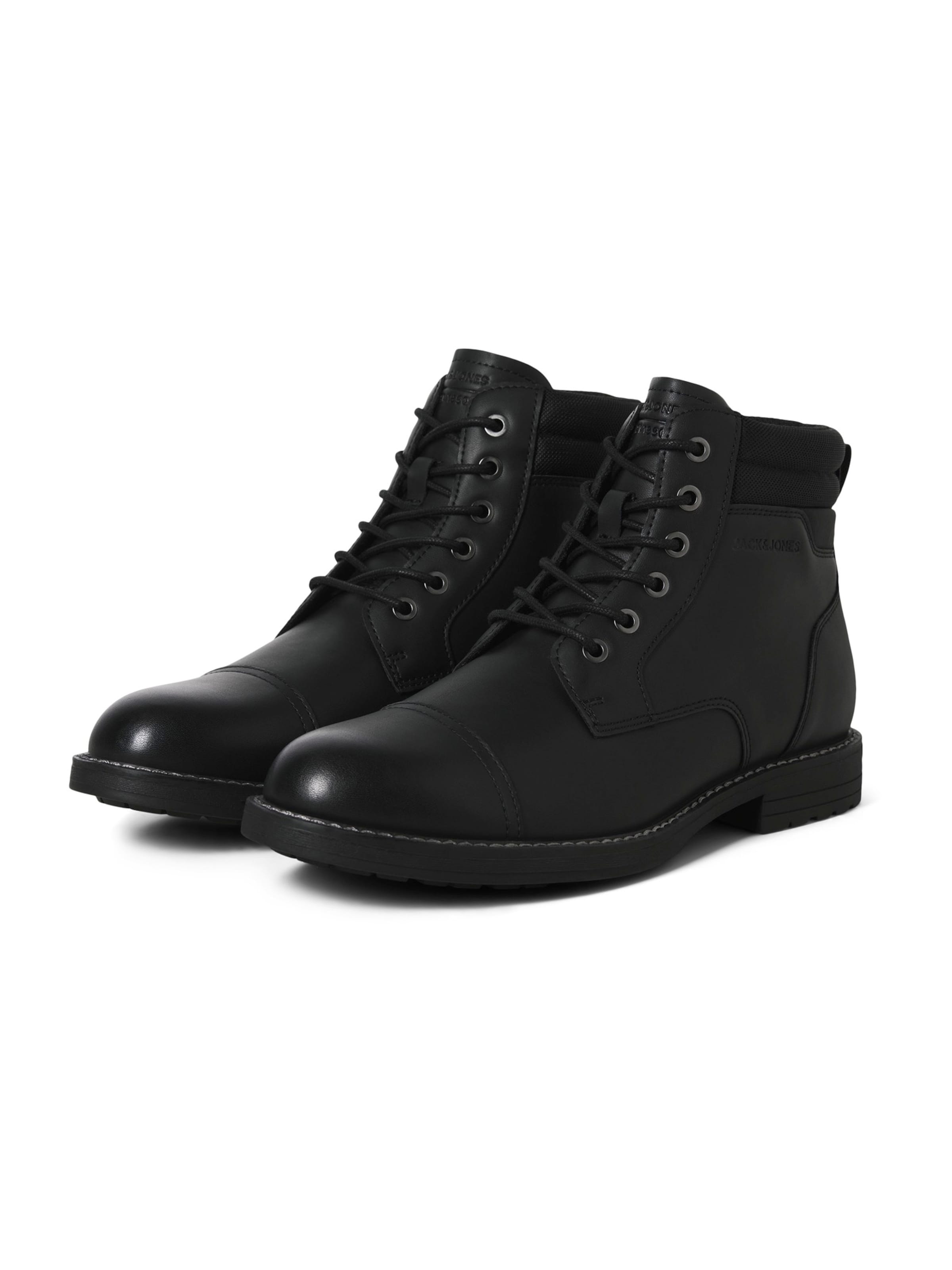 JACK & JONES - Botas com atacadores 'JFWDINNINGTON' em preto