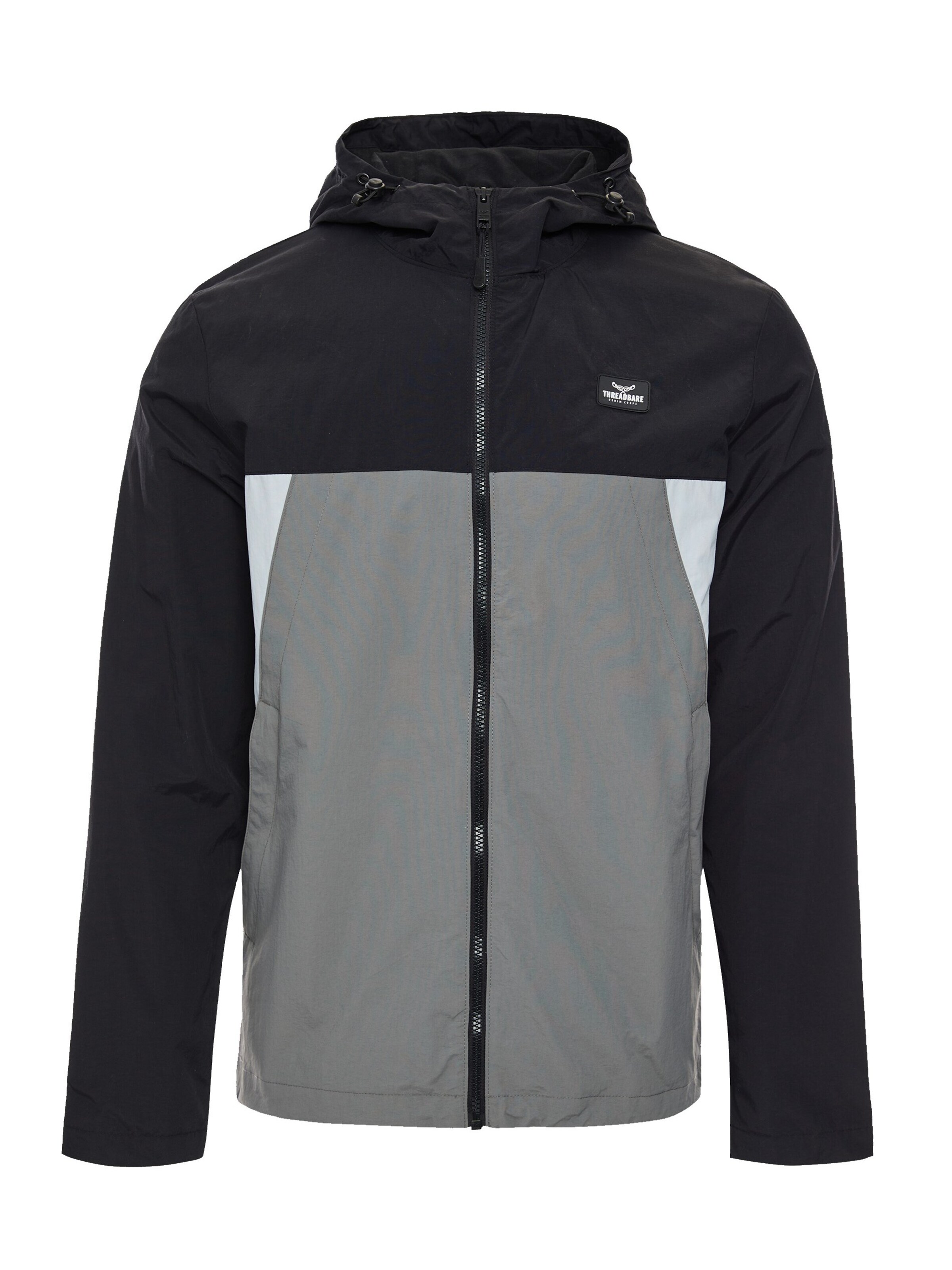 Threadbare Jacke 'Radio' in Schwarz: Vorderseite