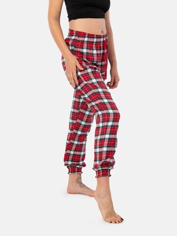 LEAFLETIC Pyjamahose 'Leafletic Women’s Flannel Bottom'‌‌‌‌ in Rot