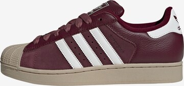 ADIDAS ORIGINALS - Sapatilhas baixas 'Superstar II' em vermelho: frente