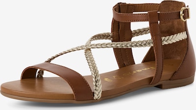 Sandalai iš Tamaris, spalva – ruda (konjako) / Auksas, Prekių apžvalga