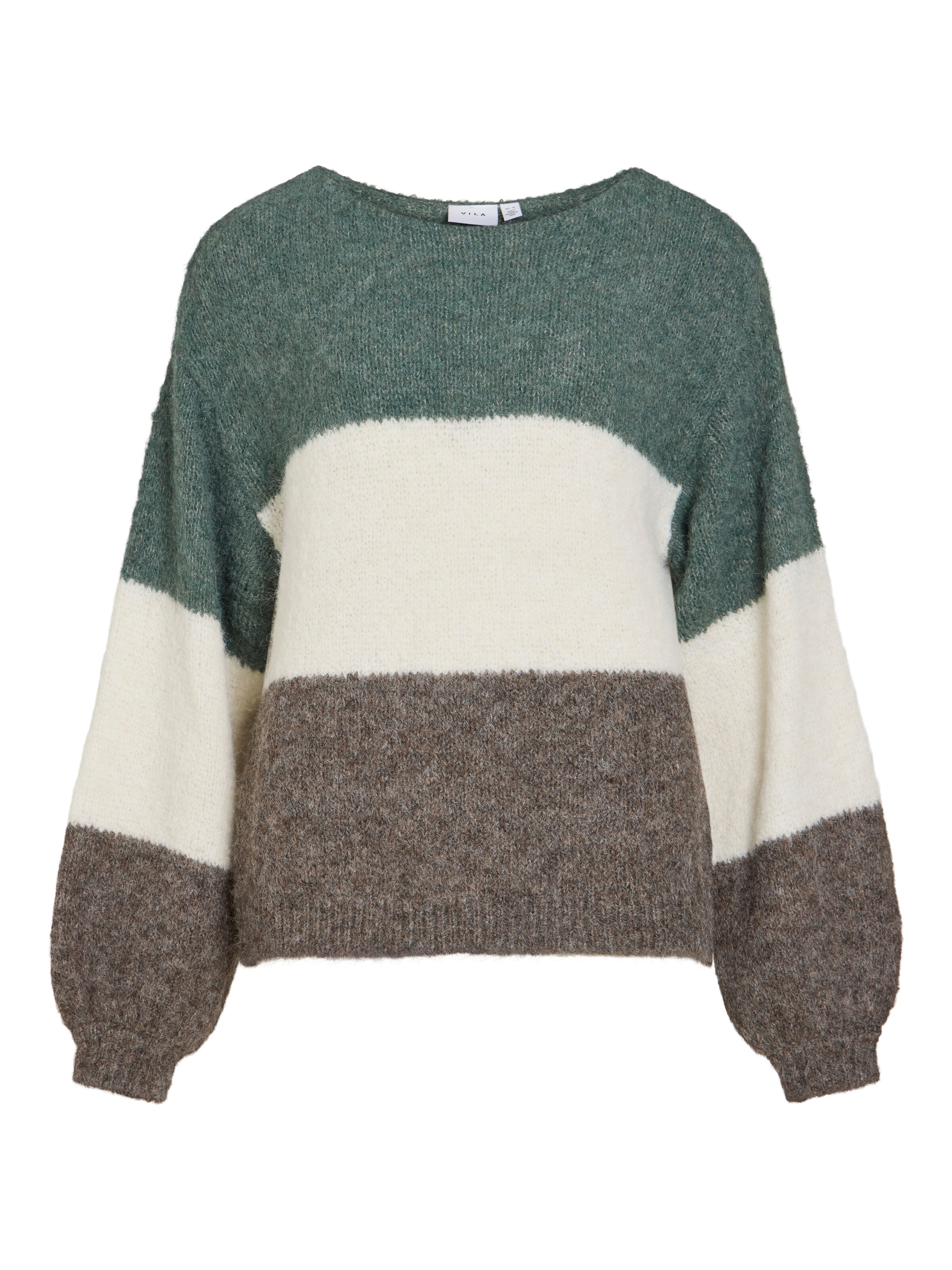Pull-over 'VIMARLEY' VILA en vert : devant