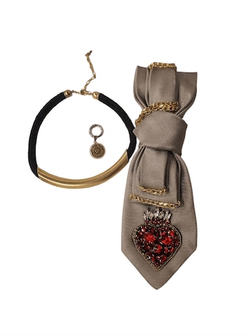 CLAUDIA DE ROSA JEWELRY Ketting 'Tie Jewel "Ex Voto"' in Grijs