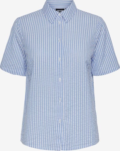 PIECES Pusero 'PCSally' värissä vaaleansininen / valkoinen, Tuotenäkymä