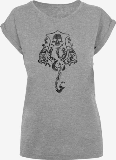 F4NT4STIC T-Shirt 'Harry Potter Dark Mark' in graumeliert / schwarz, Produktansicht