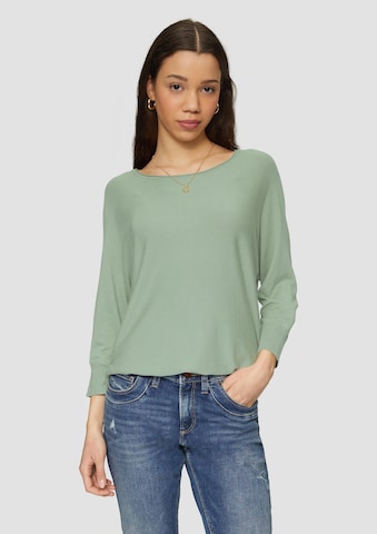 Pull-over QS en vert : devant