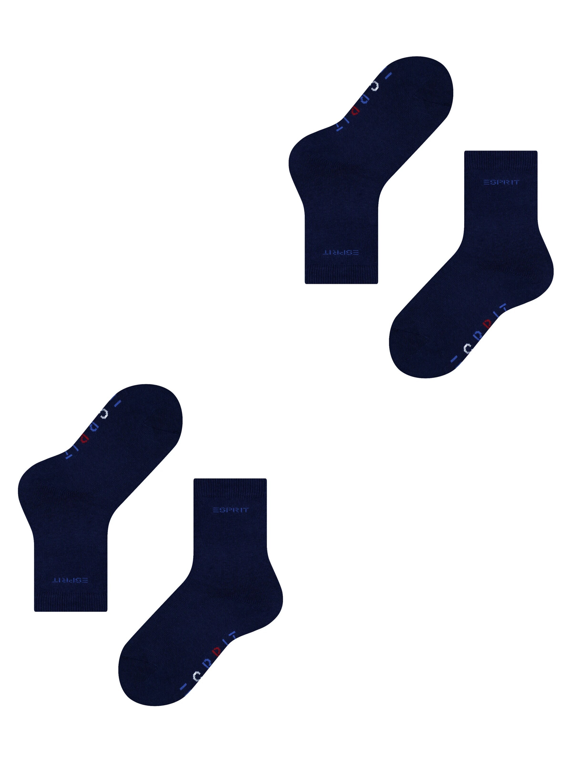 ESPRIT Socks 'Foot Logo 2-Pack' in Blue