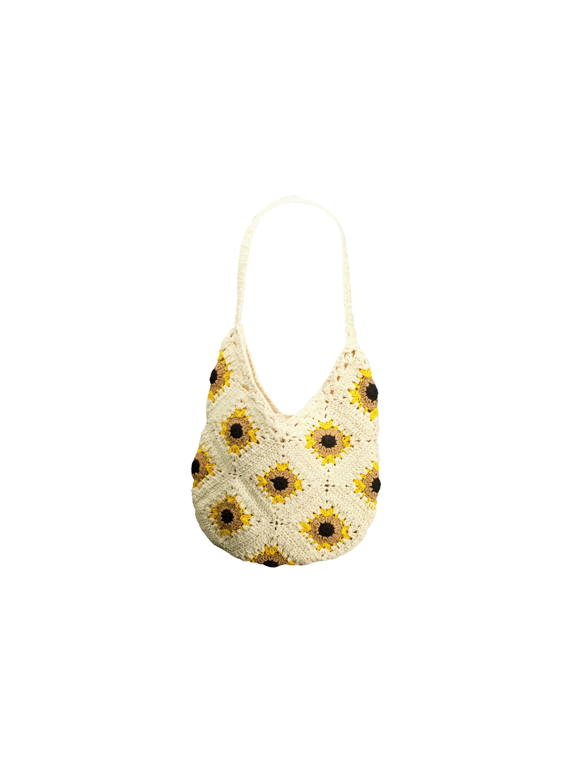 Deeluxe Beach Bag 'Johana' in Camel / Yellow / Black / natural white, Item view