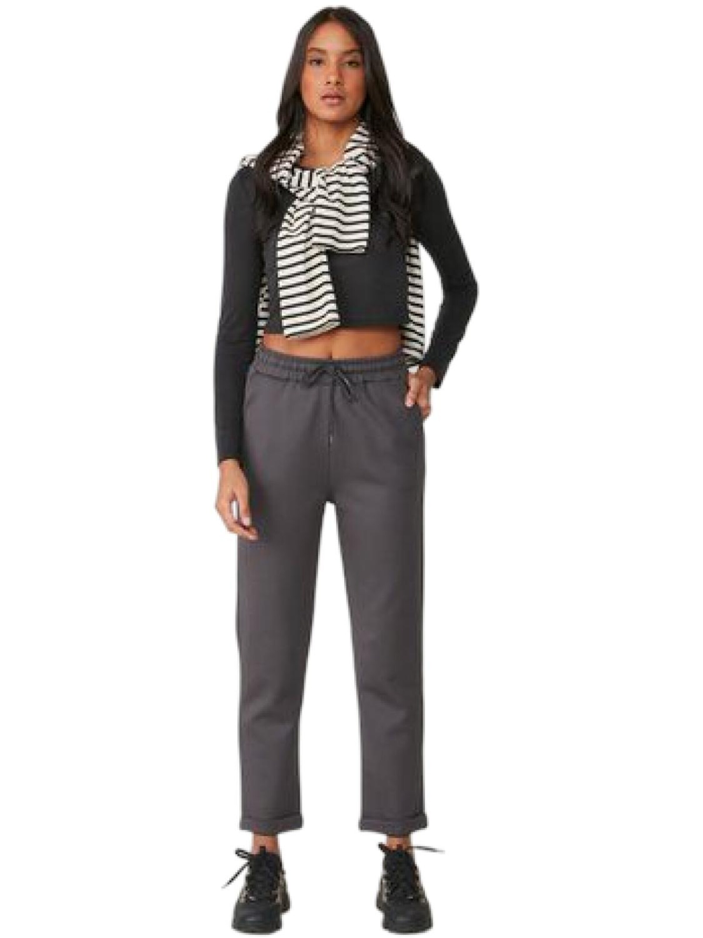 C&City Broek in Grijs: voorkant