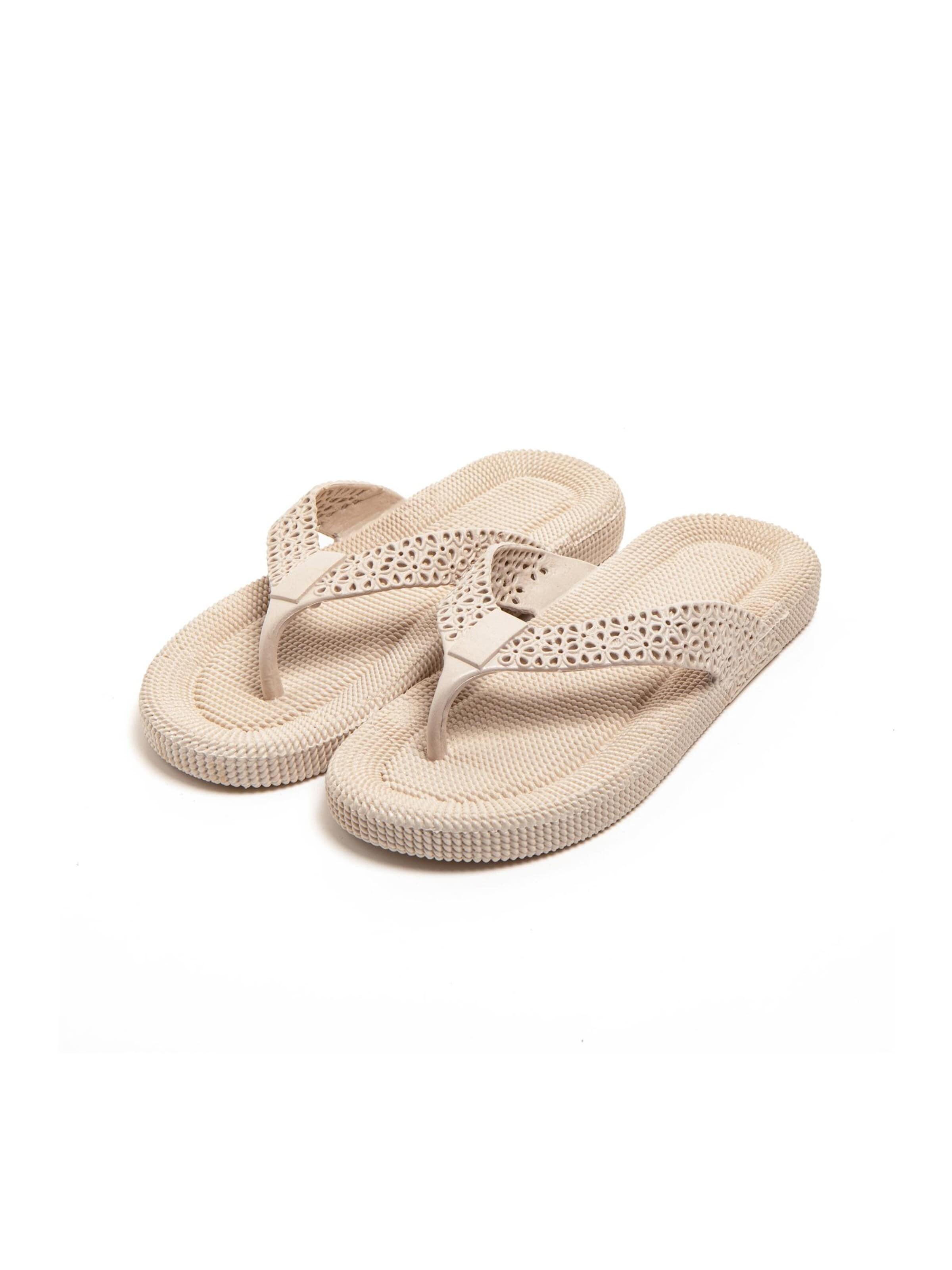 Brasileras T-Bar Sandals 'Flopee' in Beige