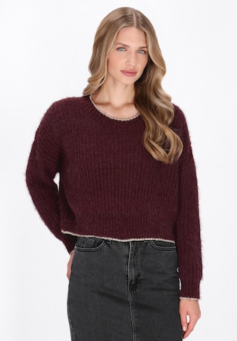 DreiMaster Vintage Sweater in Purple: front