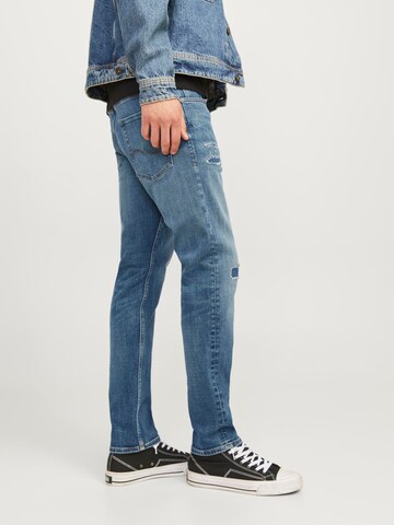 Effilé Jean JACK & JONES en bleu