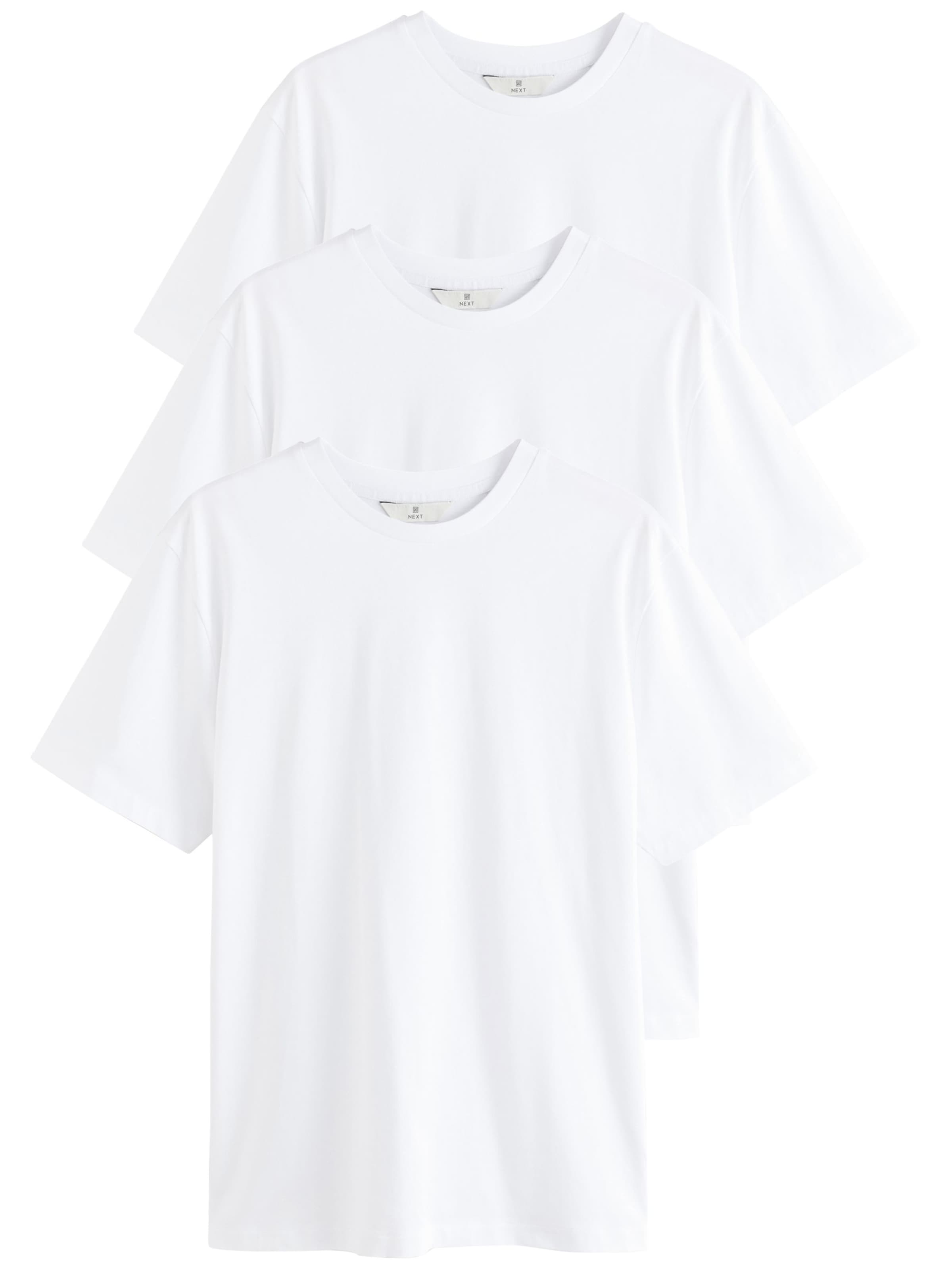 Next T-Shirt en blanc, Vue avec produit