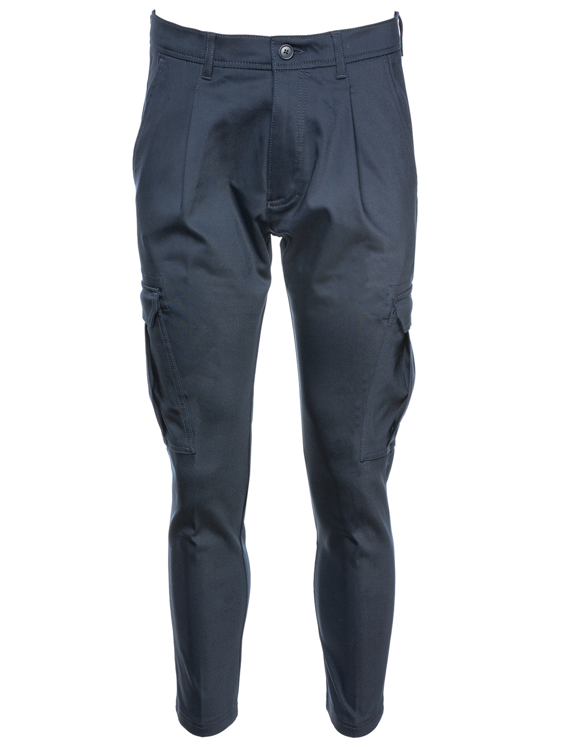 DRYKORN Tapered Cargo Pants 'Lago' in Blue: front