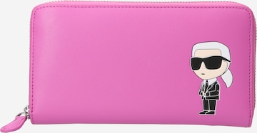 Karl Lagerfeld Wallet 'Ikonik 2.0' in Pink: front