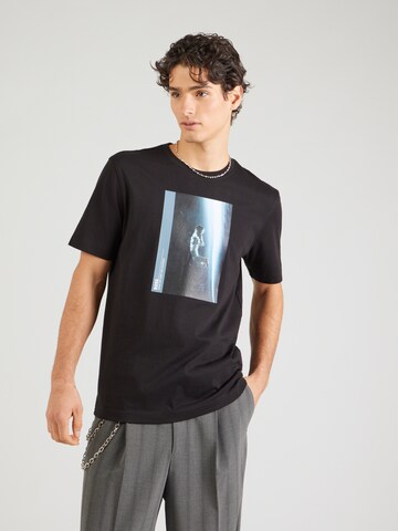 BOSS T-Shirt 'Mineral' in Schwarz: Vorderseite