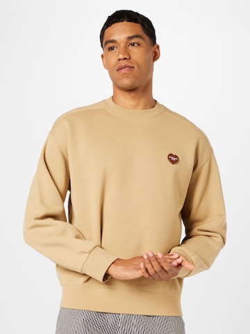 Carhartt WIPSweater majica - smeđa boja: prednji dio