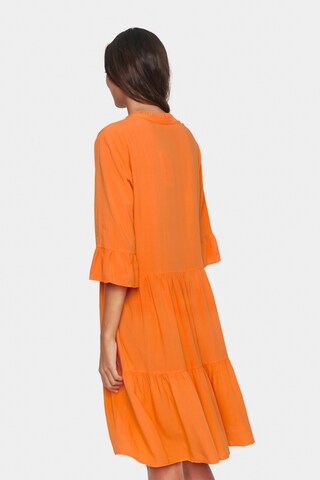 SAINT TROPEZ Shirt Dress 'Eda' in Orange