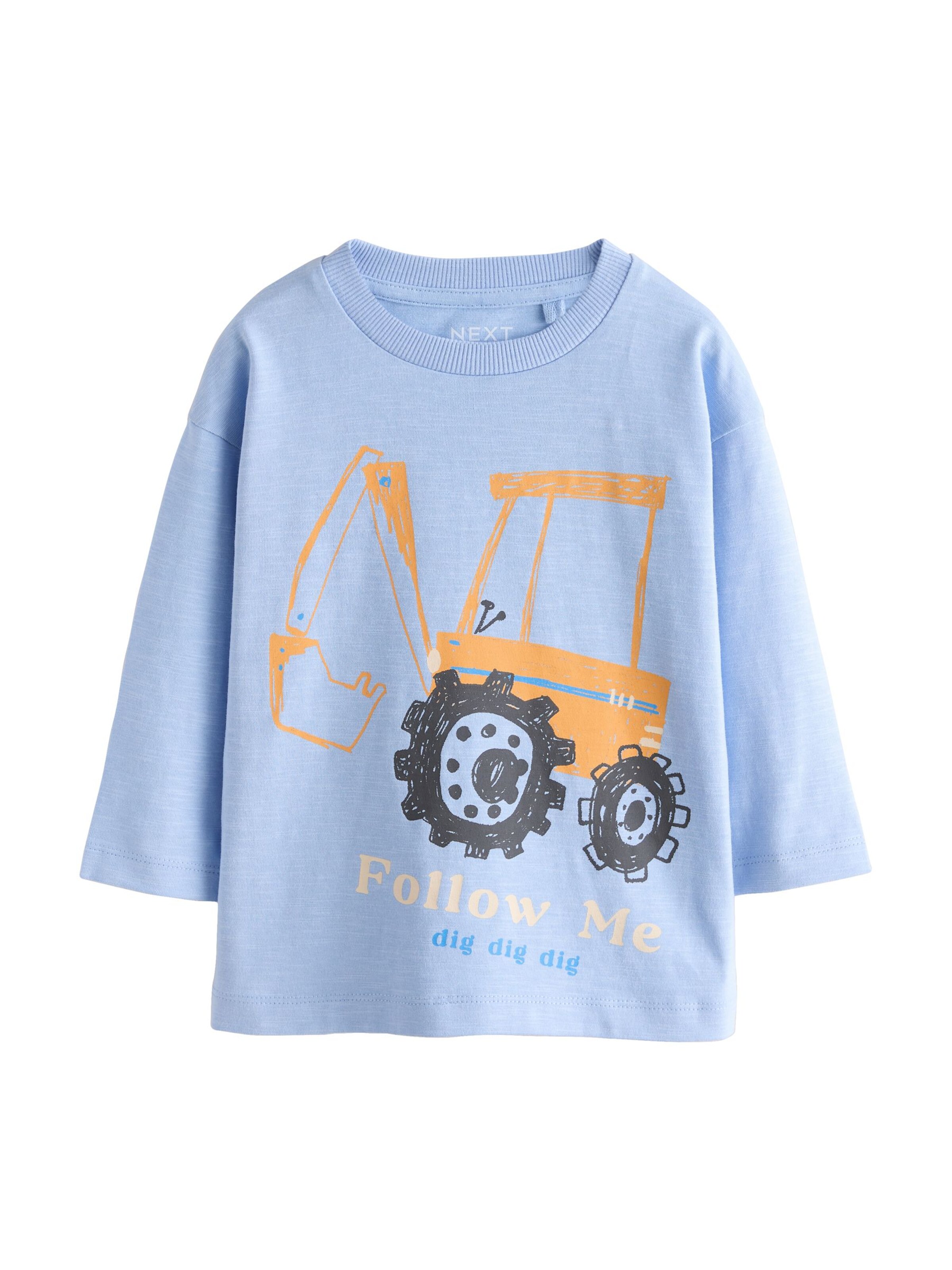 Next Shirt in Blau: Vorderseite
