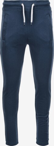 Effilé Pantalon 'P946' Ombre en bleu : devant