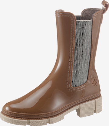 RIEKER Rubber Boots in Brown: front