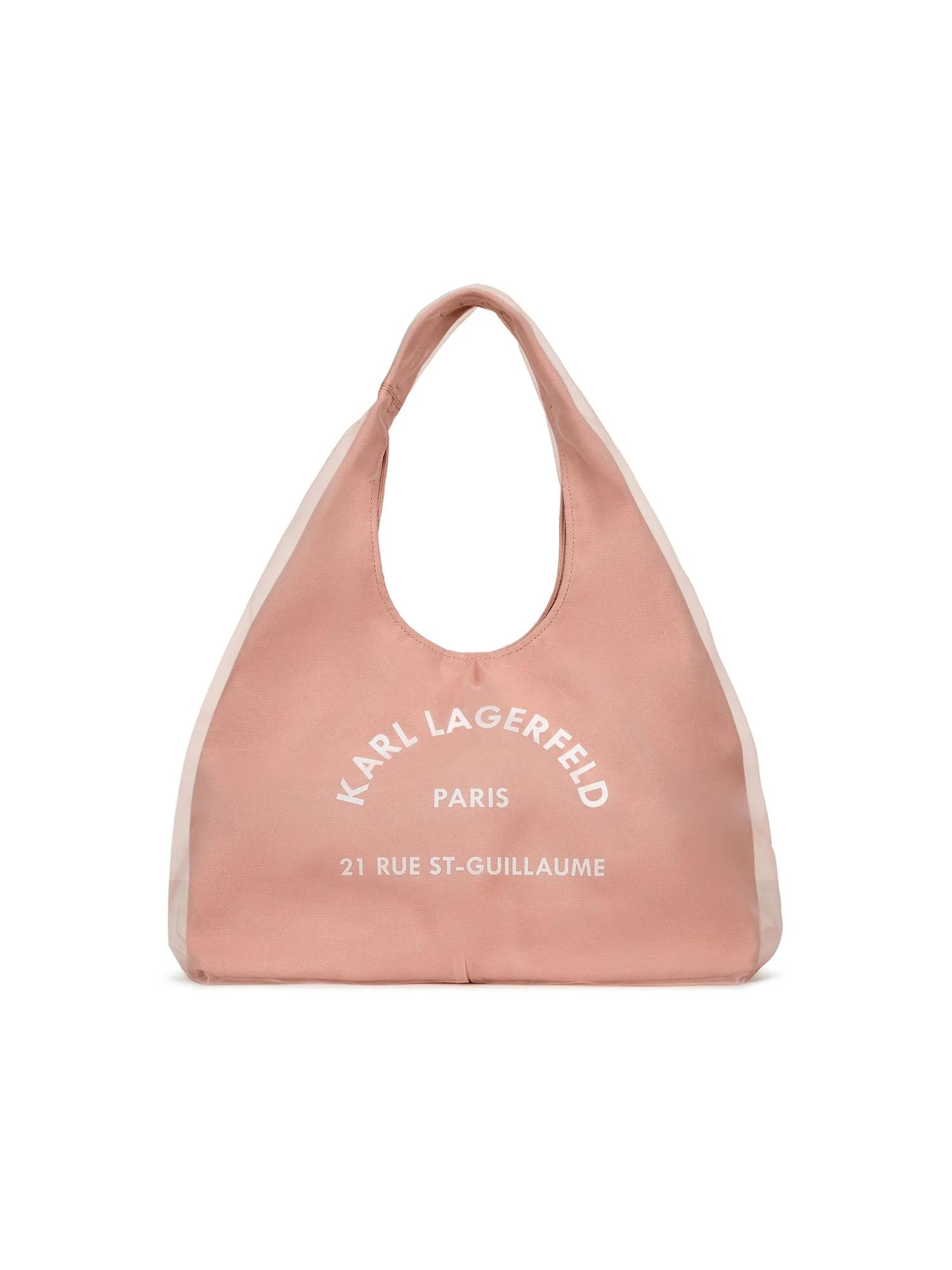 Karl Lagerfeld Shopper táska 'Rue St-Guillaume' - rózsaszín: elől