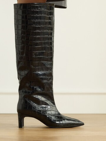 Bottes MANFIELD en noir : devant