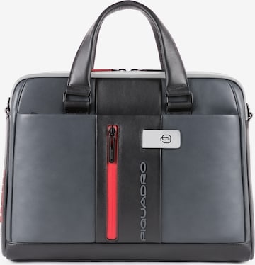 Piquadro Laptop Bag in Grey: front