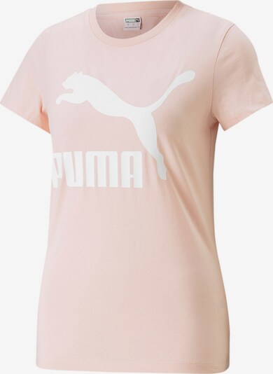 PUMA T-Shirt 'Classics' in pastellpink / weiß, Produktansicht