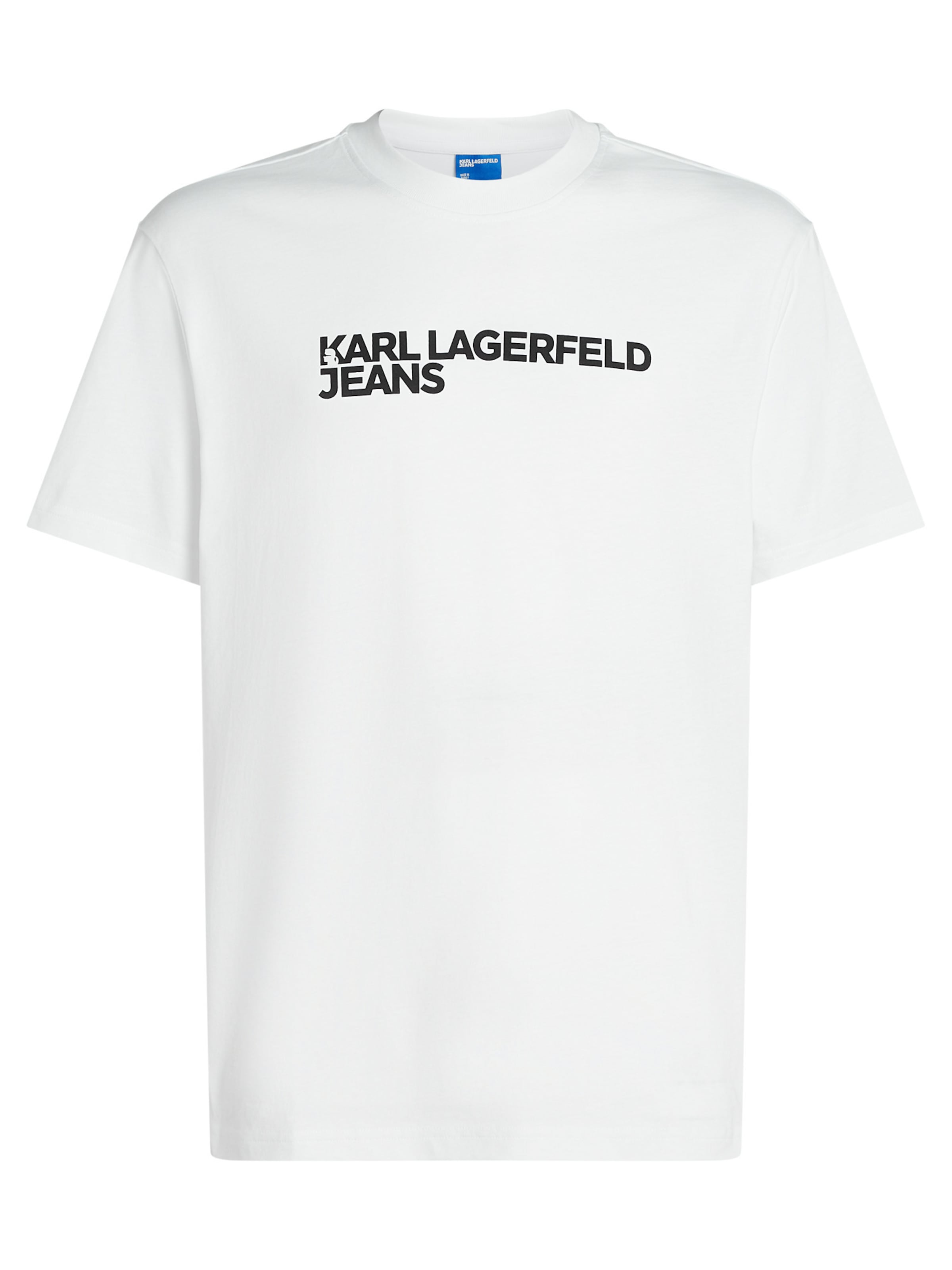 KARL LAGERFELD JEANS Тениска в бяло: отпред