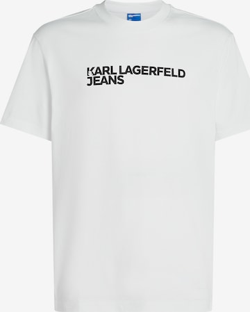T-Shirt KARL LAGERFELD JEANS en blanc : devant