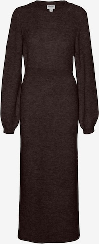 VERO MODA - Vestido de punto en marrón: frente
