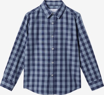 MANGO KIDS Button Up Shirt 'Arnau' in Blue: front