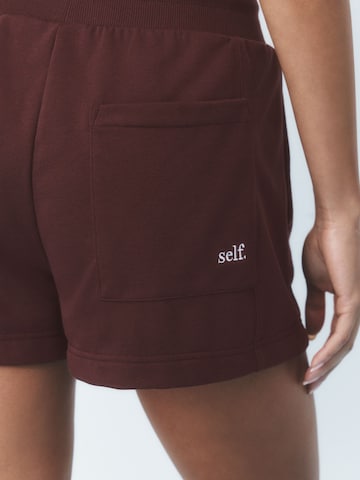 self. Regular Shorts in Braun