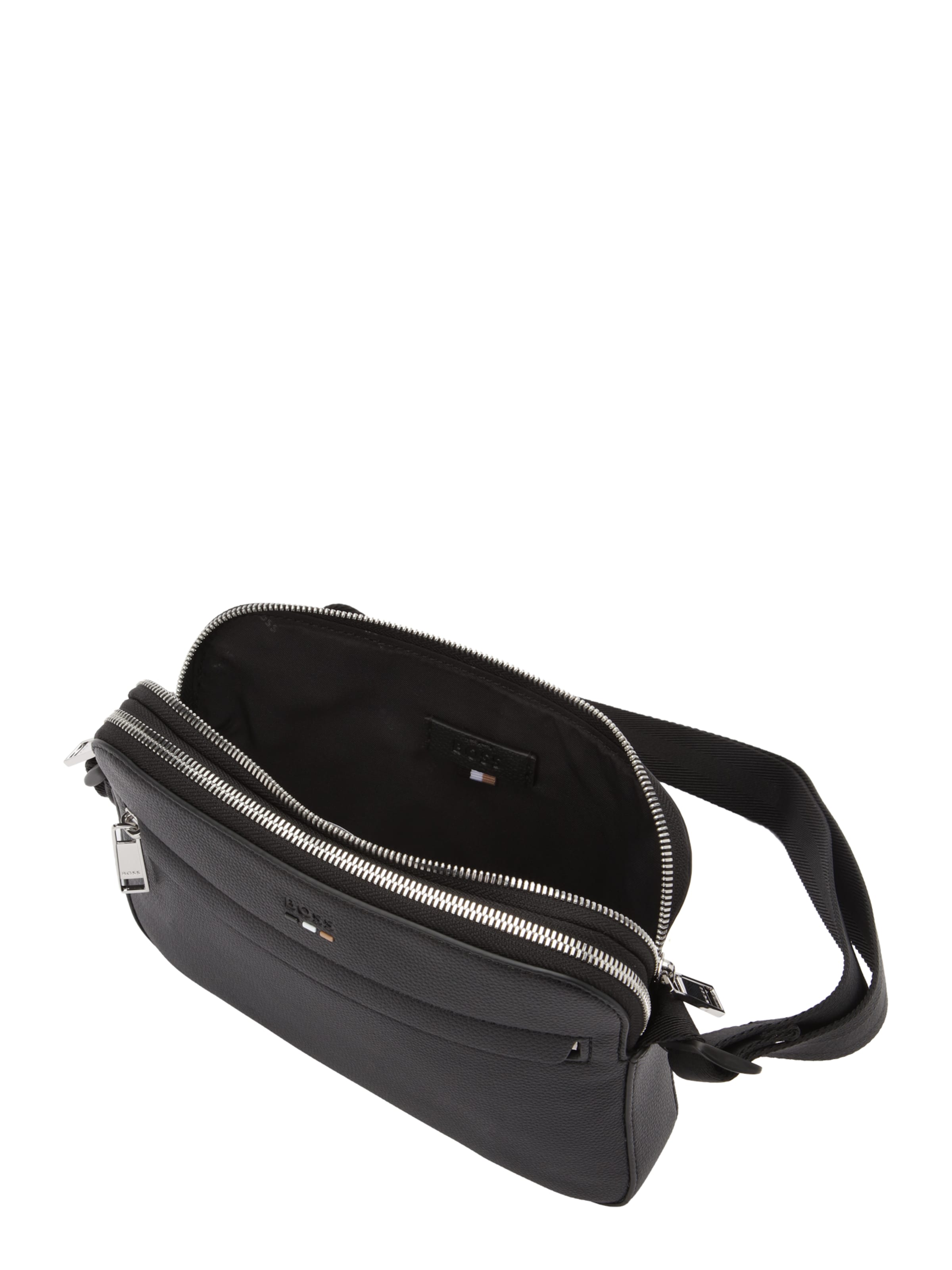 BOSS Torba za čez ramo 'Ray Double EW' | črna barva