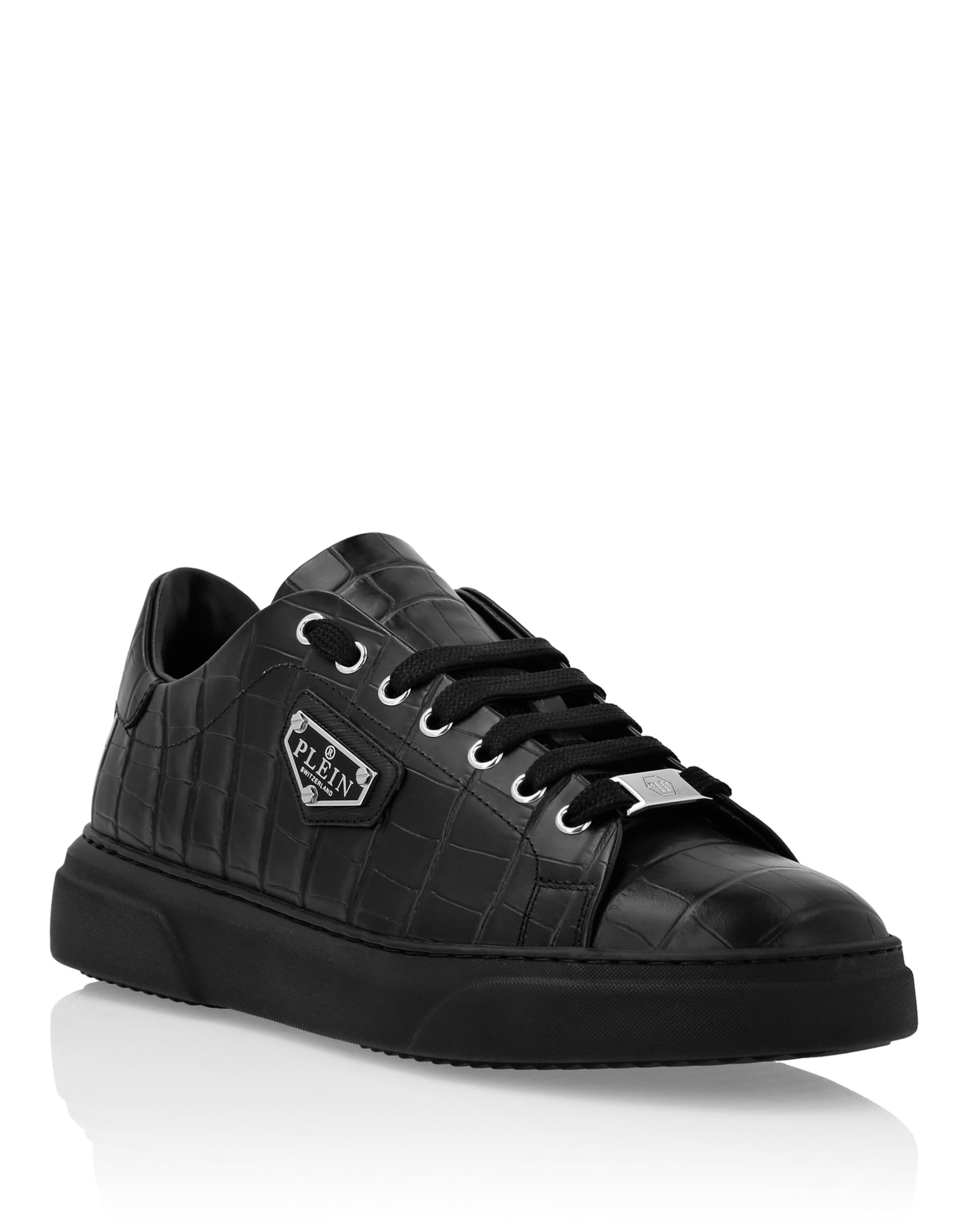 Philipp Plein Sneakers laag 'Iconic' in Zwart: voorkant