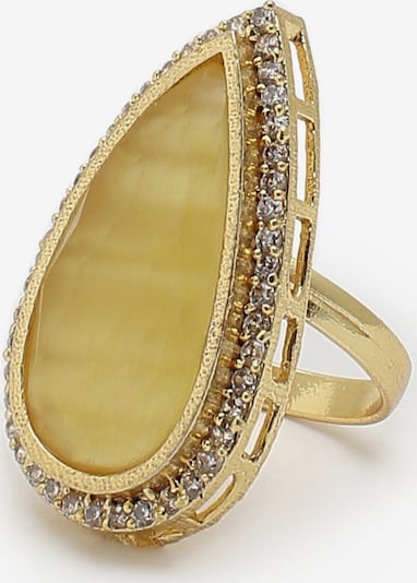 SOHI Ring in braun / gold, Produktansicht